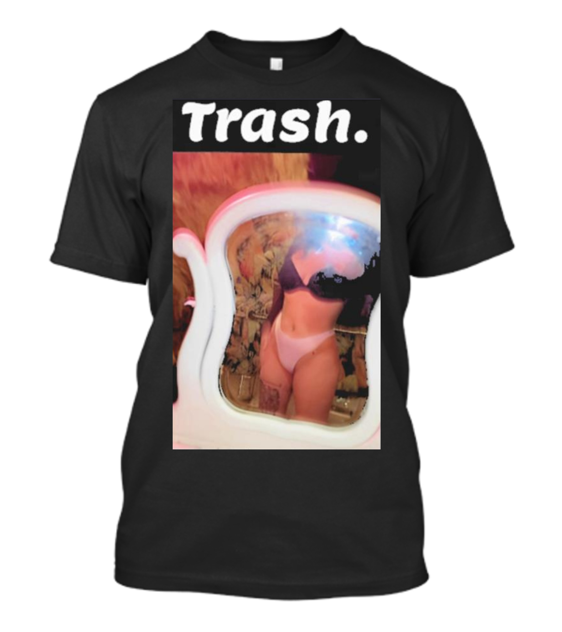 Trash Mirror Reflection T-Shirt