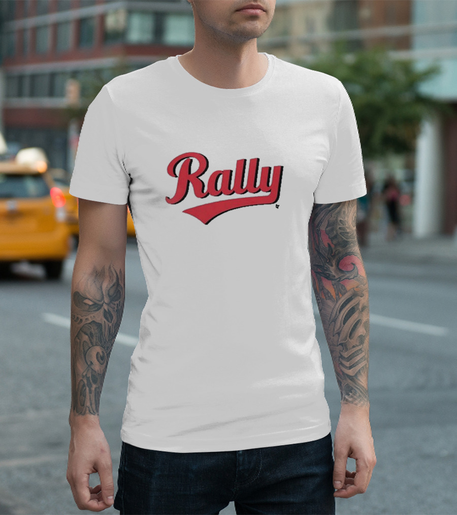 Cincinnati Rally Script Baseball T-Shirt