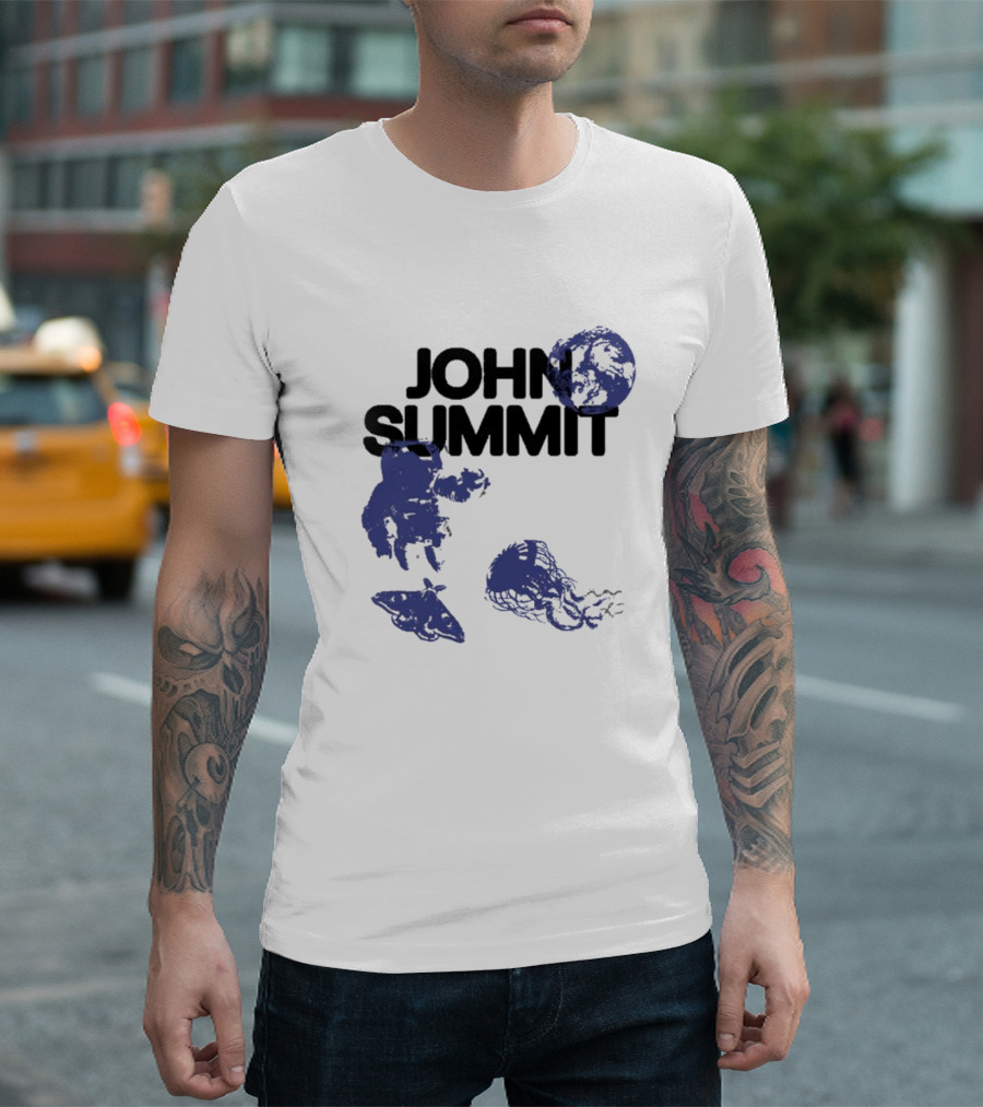 JOHN SUMMIT Astronaut Jellyfish Moon Blue Exploration T-Shirt