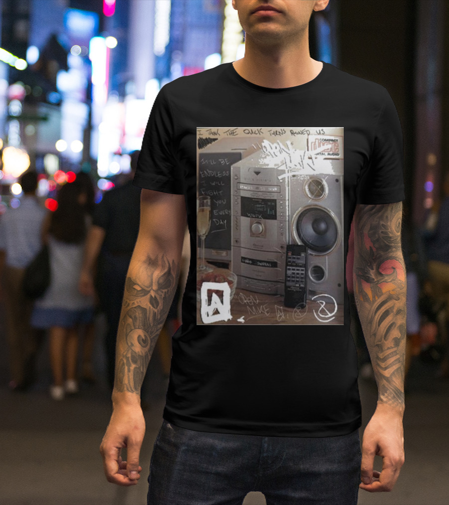 Open Mike Eagle Stereo Unit Compact Disc Digital Audio Quicks Ruined Us T-Shirt