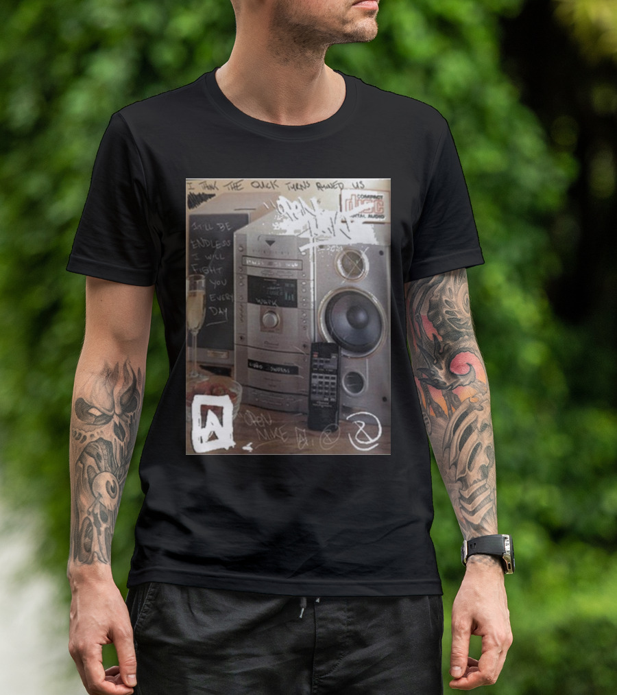 Open Mike Eagle Stereo Unit Compact Disc Digital Audio Quicks Ruined Us T-Shirt