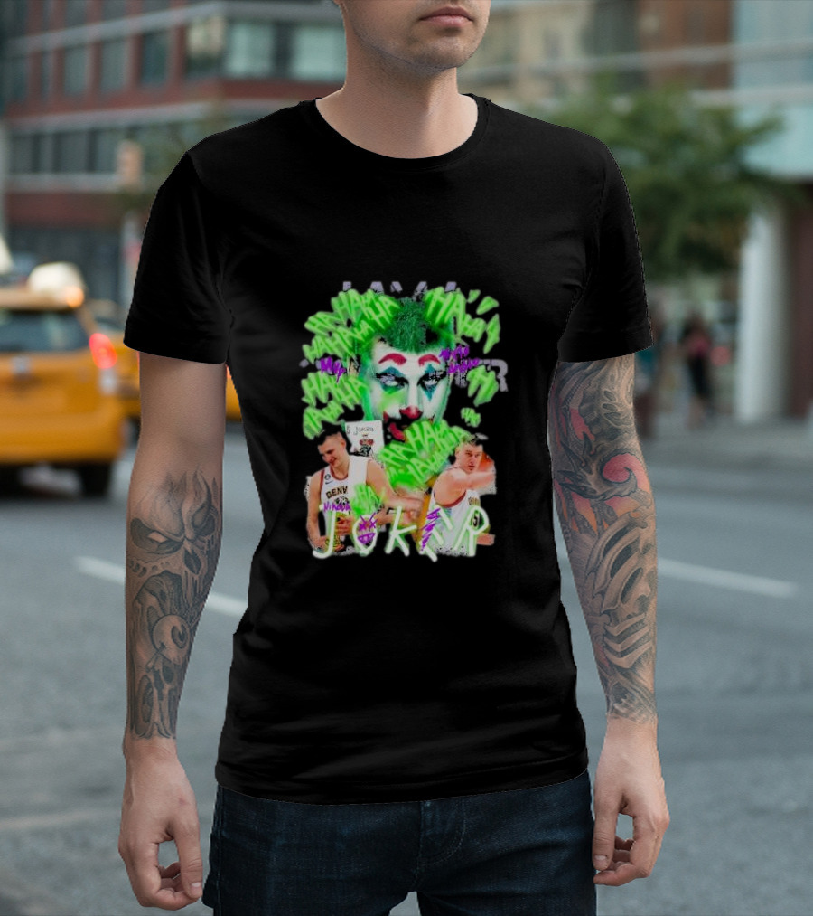 Nikola Jokic Joker NBA Denver Basketball Clown T-Shirt