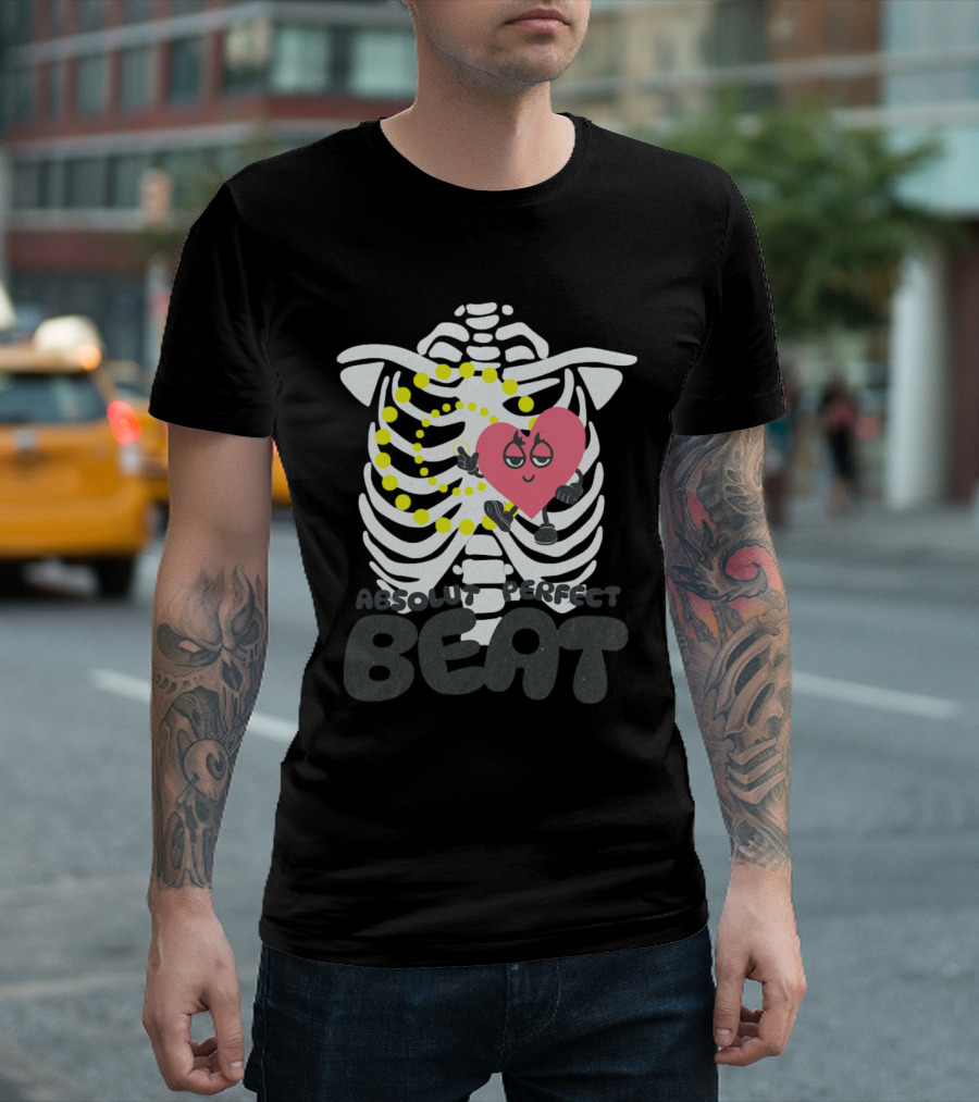 Absolut Perfect Beat Ribcage Heart T-Shirt