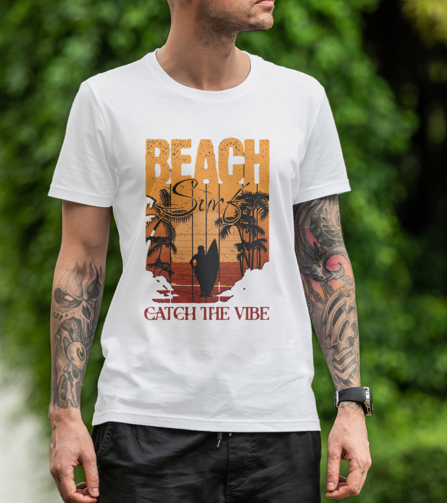 Beach Surf Catch The Vibe T-Shirt