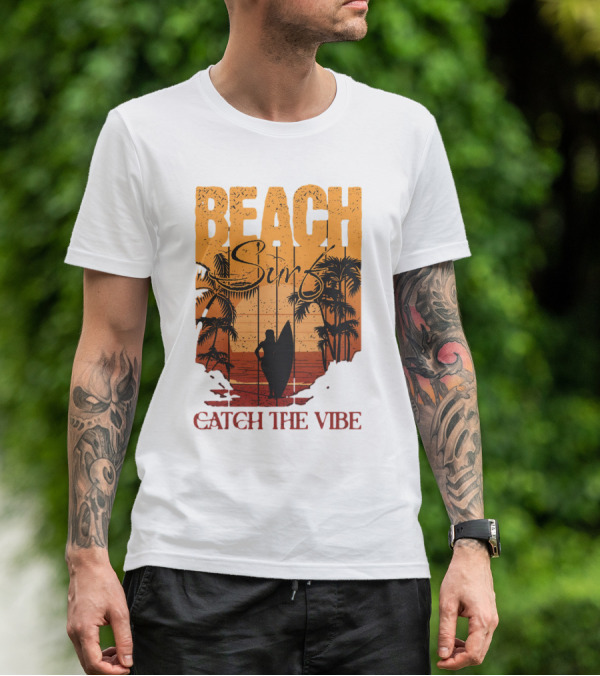 Beach Surf Catch The Vibe T-Shirt