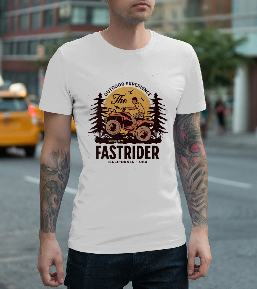 The Fastrider Outdoor Experience Since 1974 California USA T-Shirt