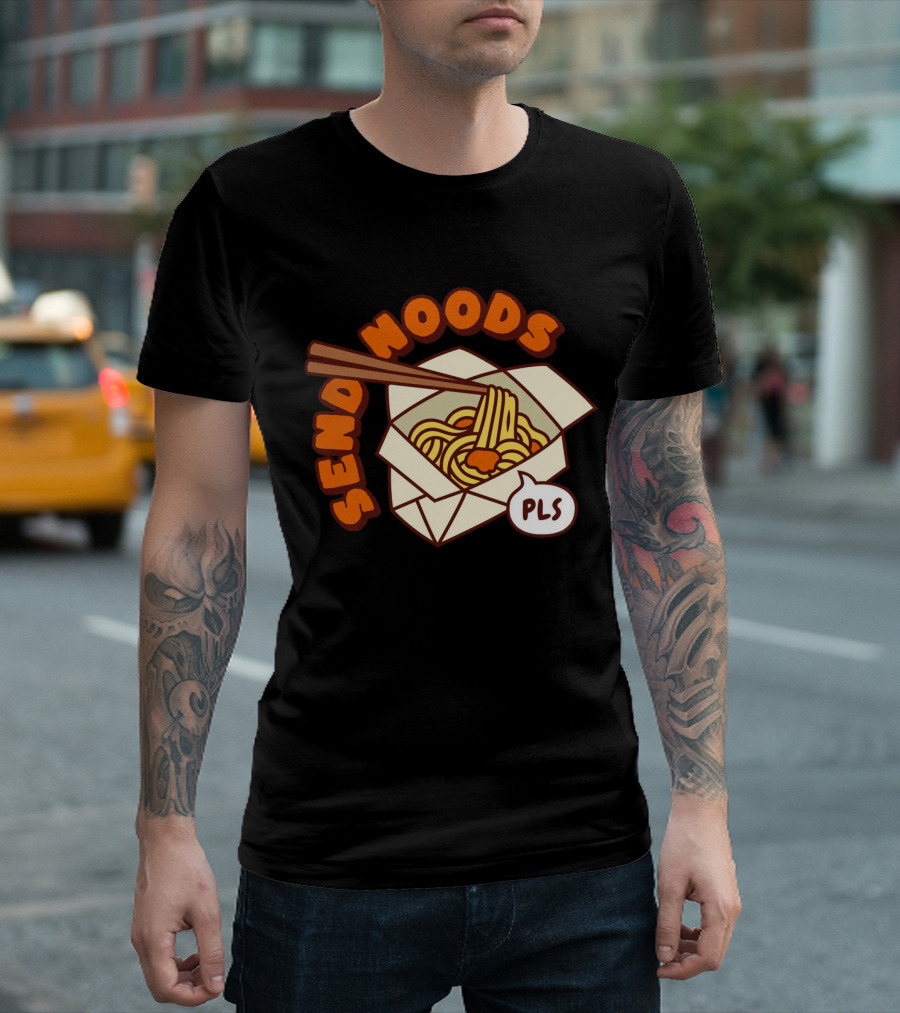 Send Noods PLS Comic Noodle Box T-Shirt