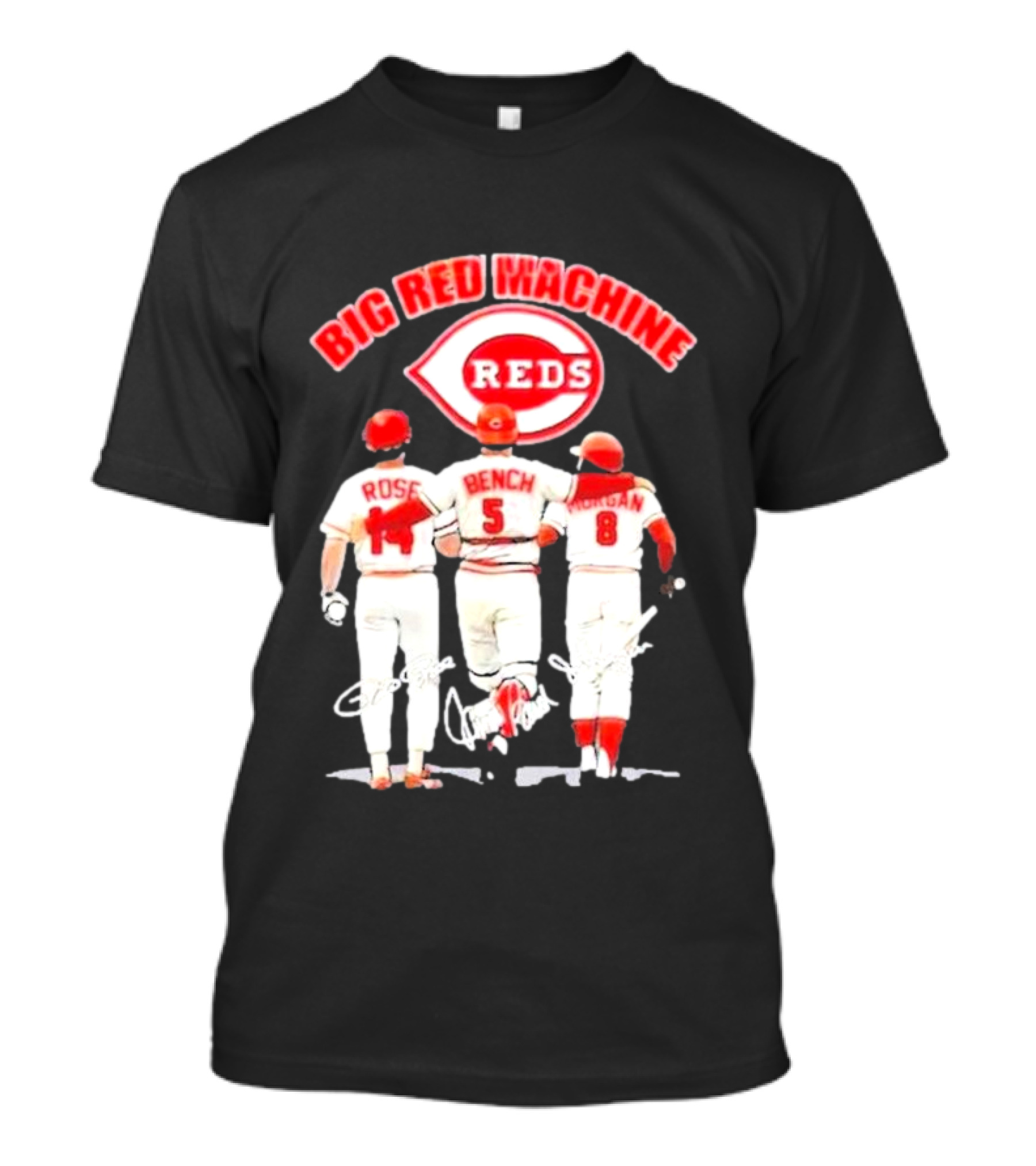 Big Red Machine Cincinnati Reds Rose Bench Morgan T-Shirt