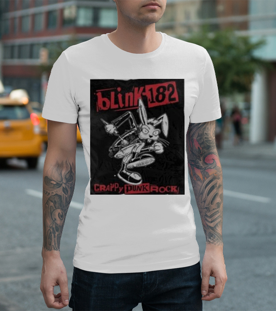 Blink-182 Crappy Punk Rock Punk Bunny T-Shirt