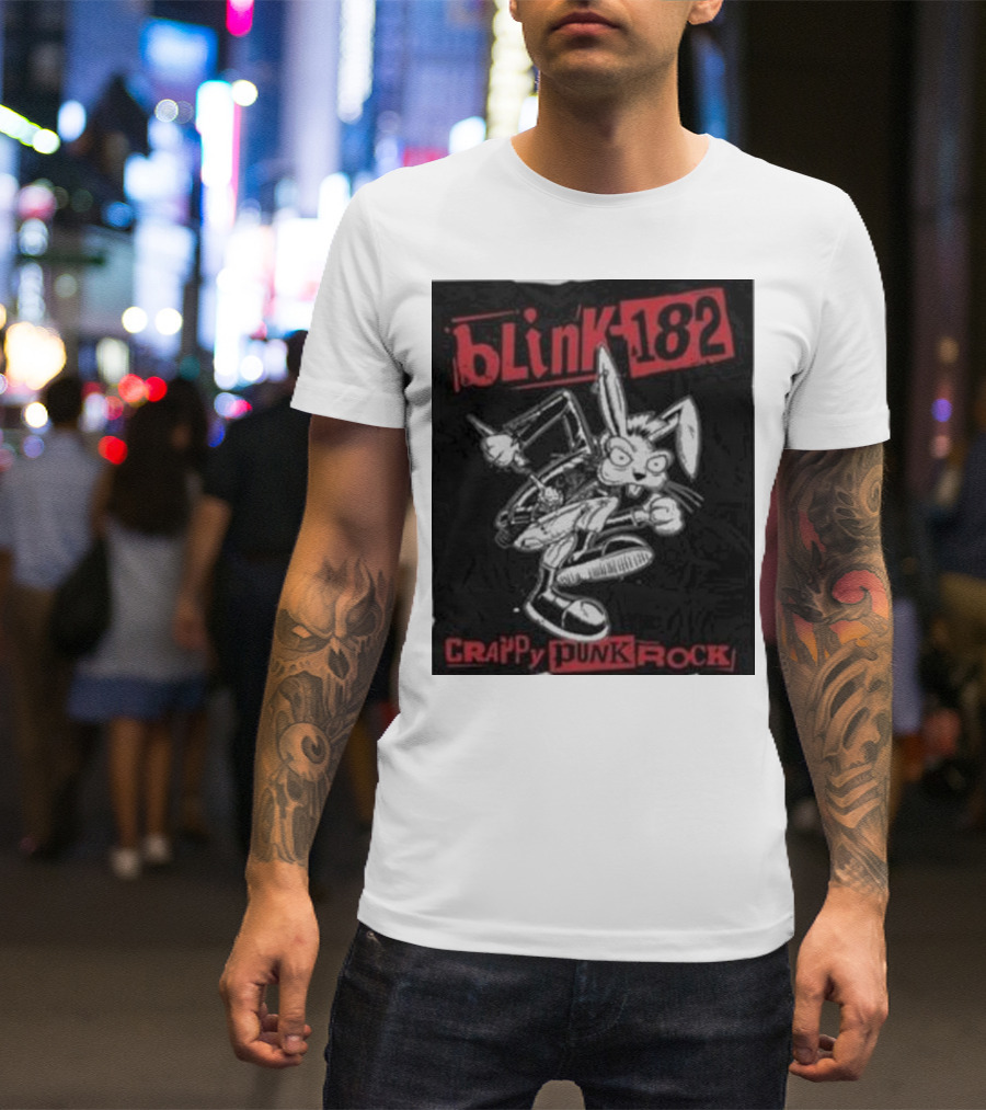 Blink-182 Crappy Punk Rock Punk Bunny T-Shirt