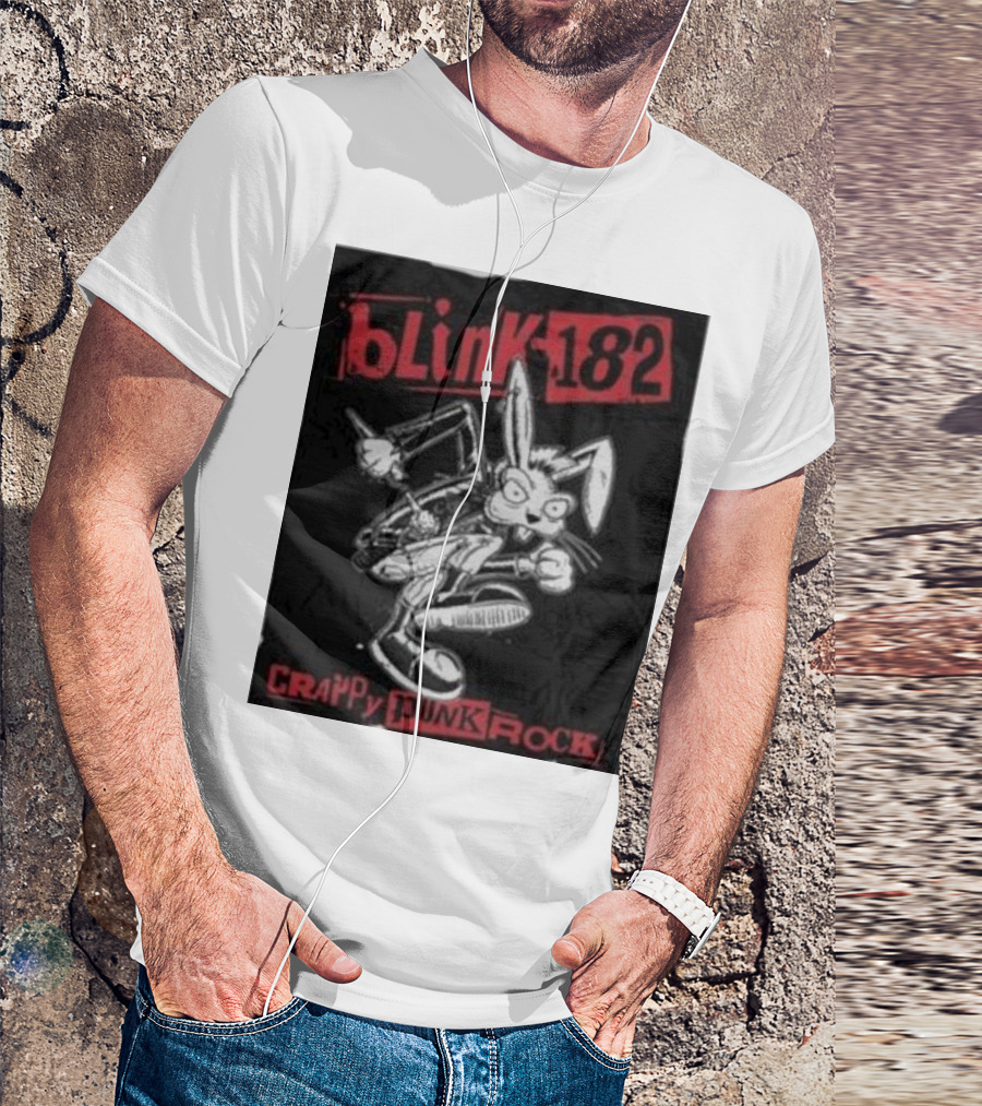 Blink-182 Crappy Punk Rock Punk Bunny T-Shirt