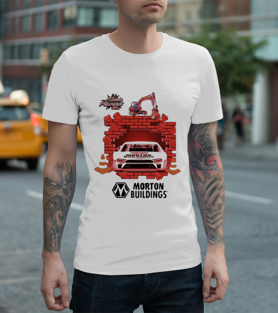Kevin Harvick Inc Morton Buildings Car Brick Wall Racing T-Shirt