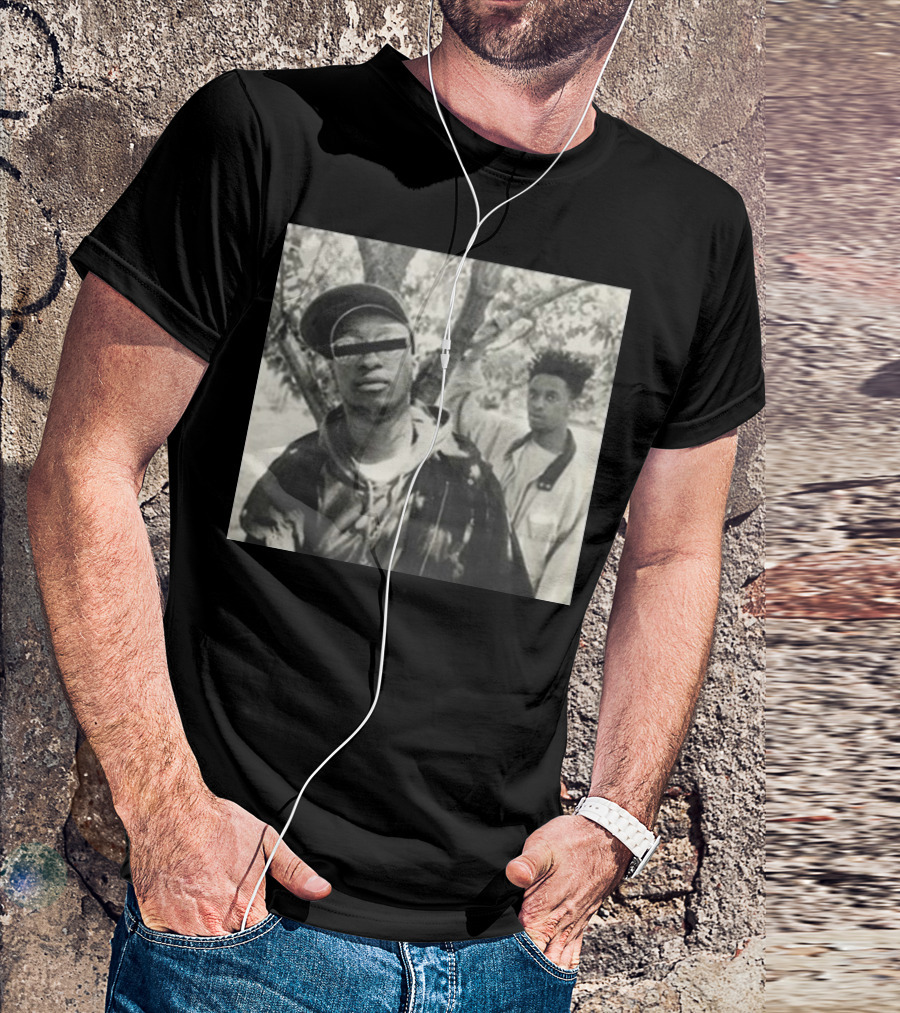 Mf Doom KMD Brothers Rap Iconic Black And White Photo T-Shirt