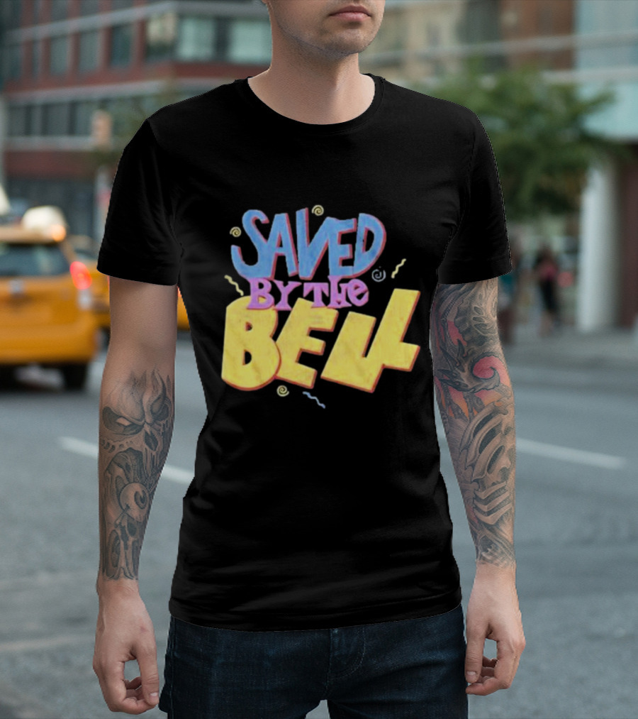 Saved By The Bell 90s Retro Faded Squiggles T-Shirt