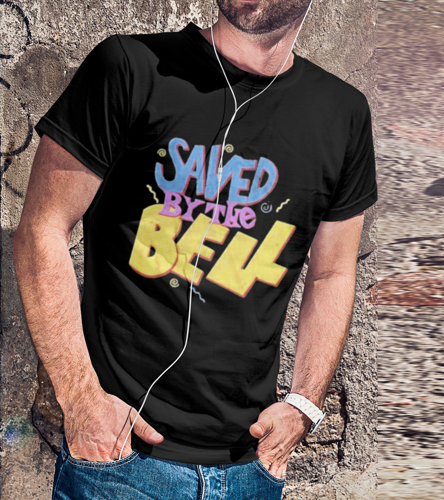 Saved By The Bell 90s Retro Faded Squiggles T-Shirt