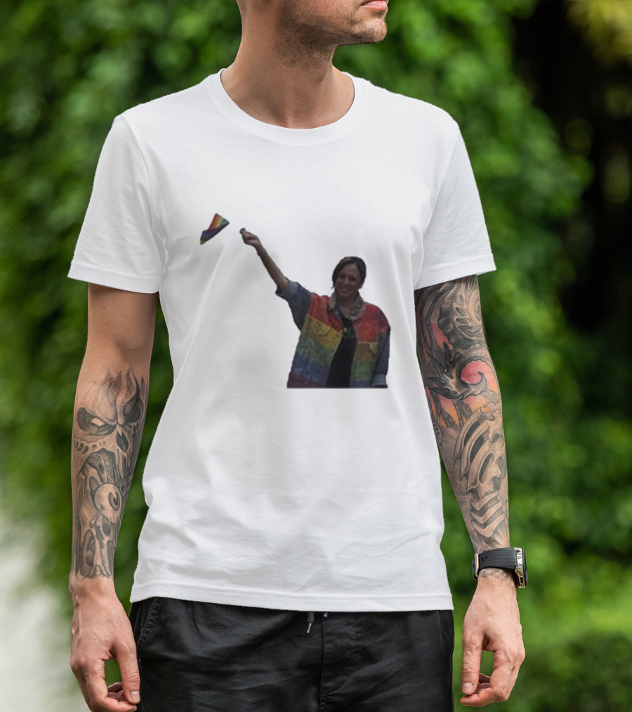 Doug Emhoff Kamala Harris Rainbow Pride T-Shirt