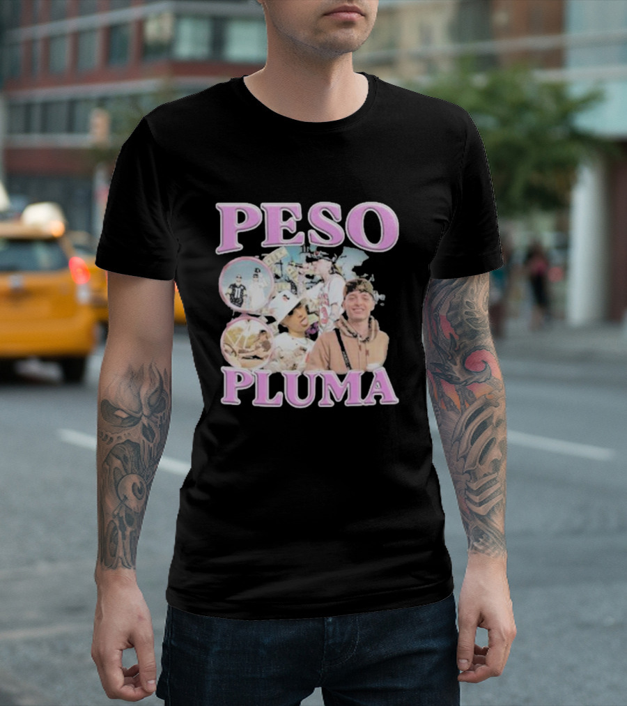 Peso Pluma Pink Collage T-Shirt
