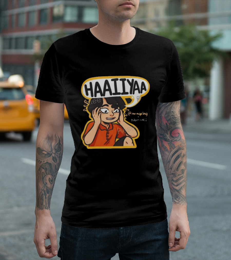 HAAIIYAA Uncle Roger Cartoon Red Shirt Headset @mrnigelng T-Shirt