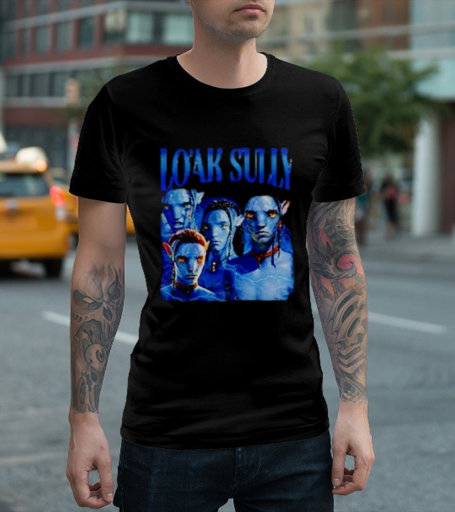 Lo'ak Sully Avatar Characters Blue Na'vi T-Shirt