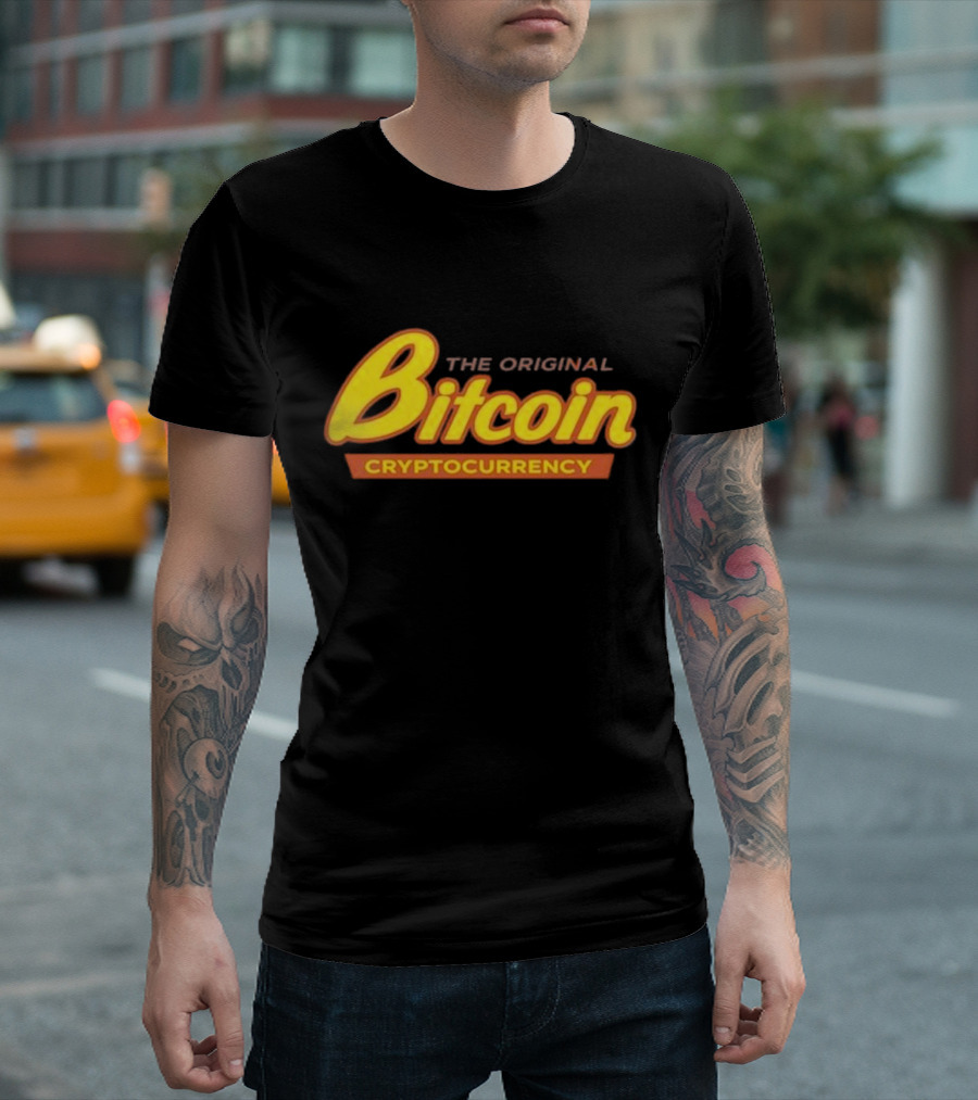 The Original Bitcoin Cryptocurrency Bow Tie T-Shirt