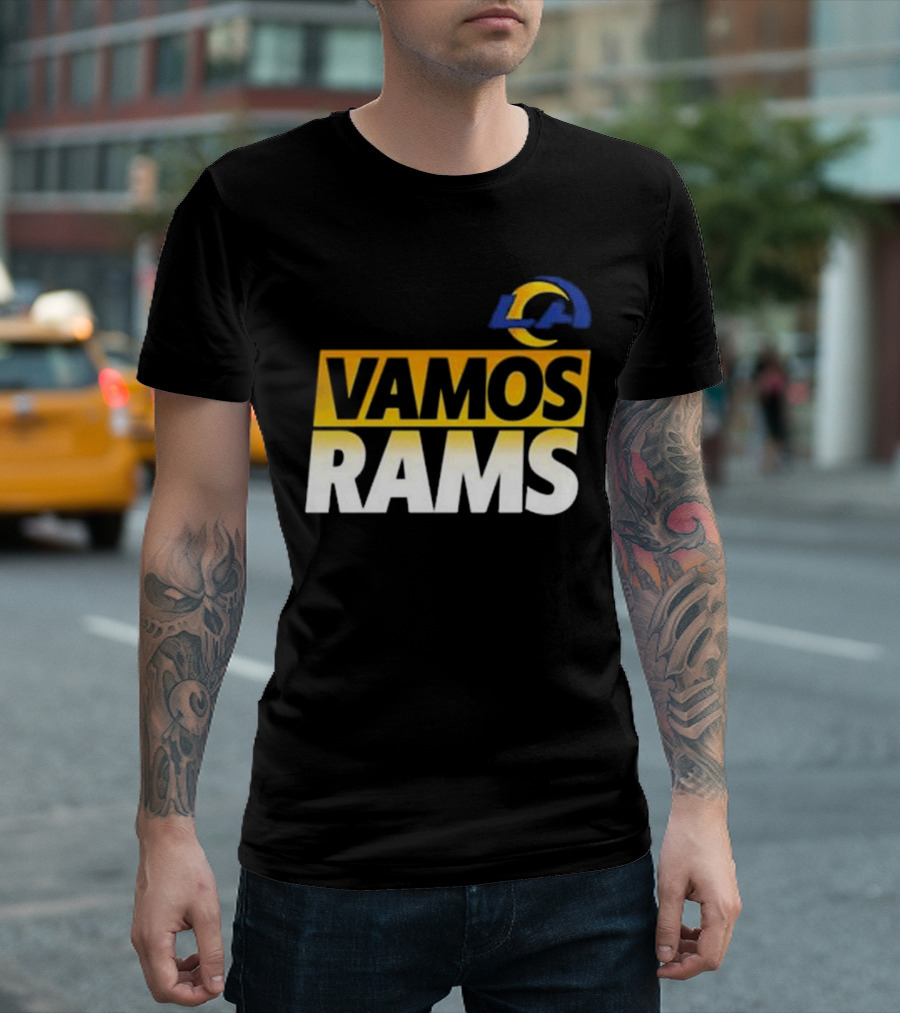 Los Angeles Rams Vamos American Football LA T-Shirt