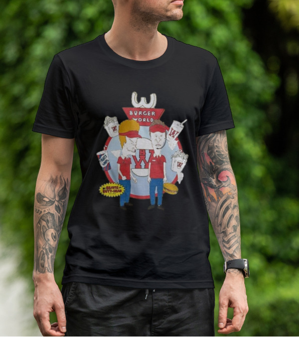 Burger World Beavis And Butt-Head Drink Fries T-Shirt