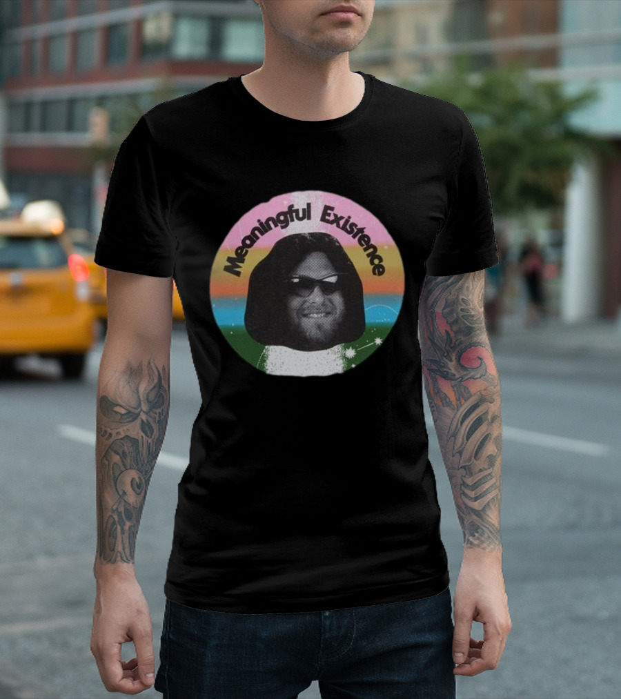 Meaningful Existence Rainbow Retro T-Shirt