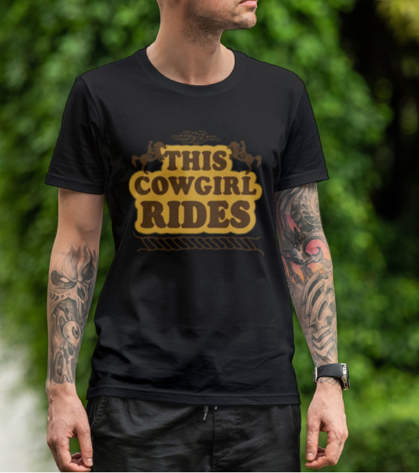 This Cowgirl Rides Western Horseback T-Shirt
