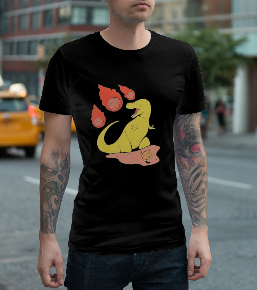 SMBC Dinosaur and Meteor Save Yourself Mammal T-Shirt
