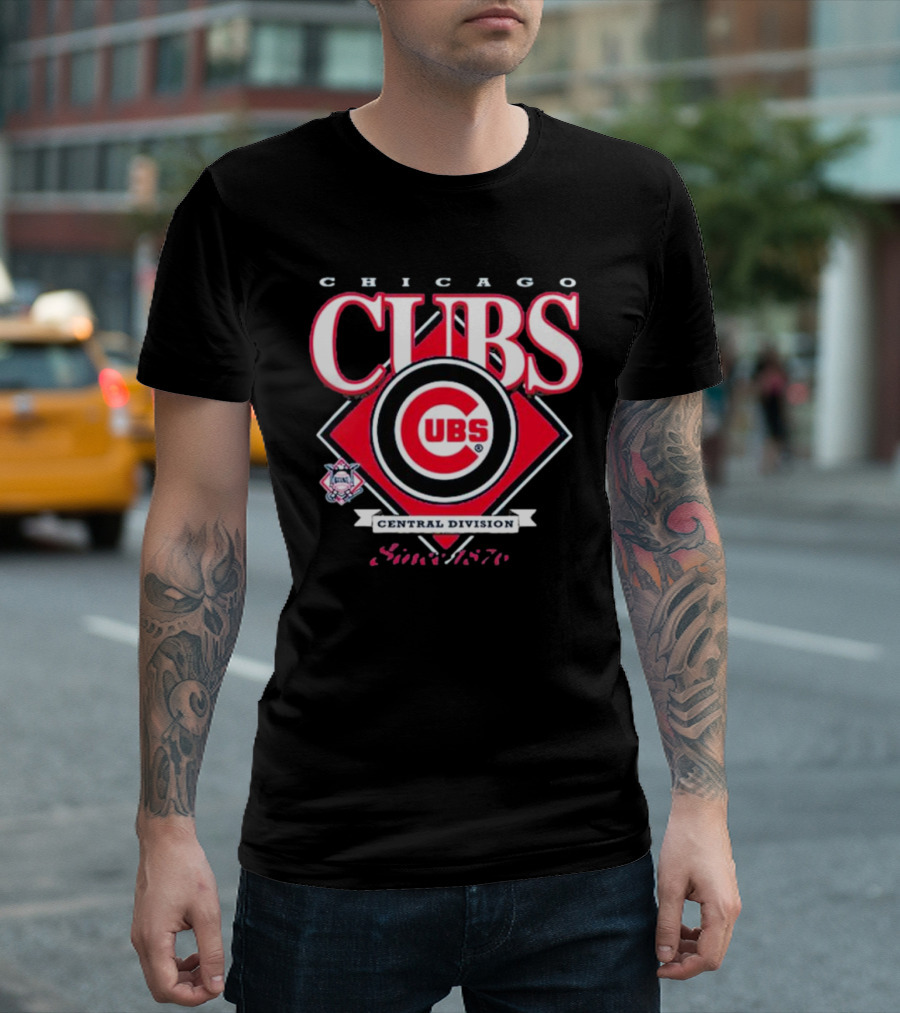 Chicago Cubs Central Division Since 1876 MLB New Era T-Shirt