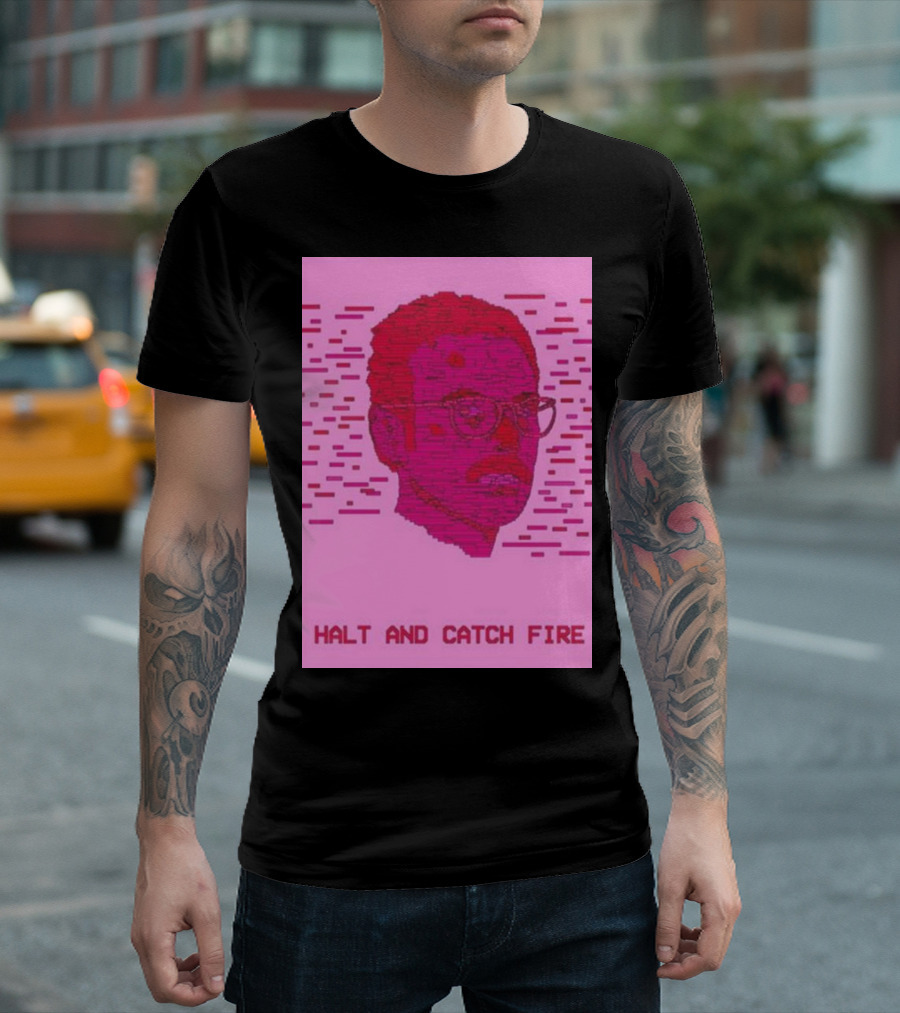 Halt and Catch Fire Retro Pixel T-Shirt