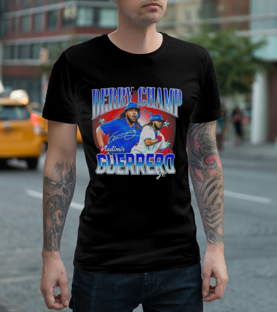 Derby Champ Vladimir Guerrero Jr. Home Run Signature T-Shirt