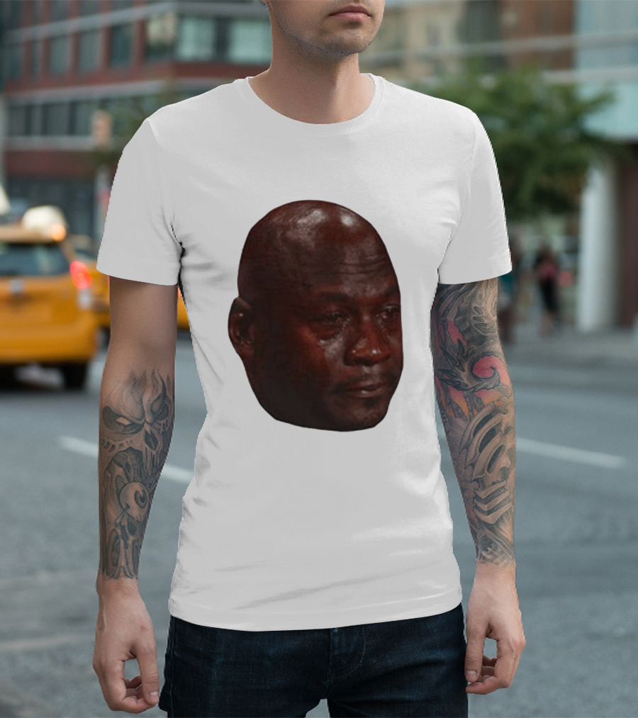 Crying Michael Jordan Meme Iconic Expression T-Shirt