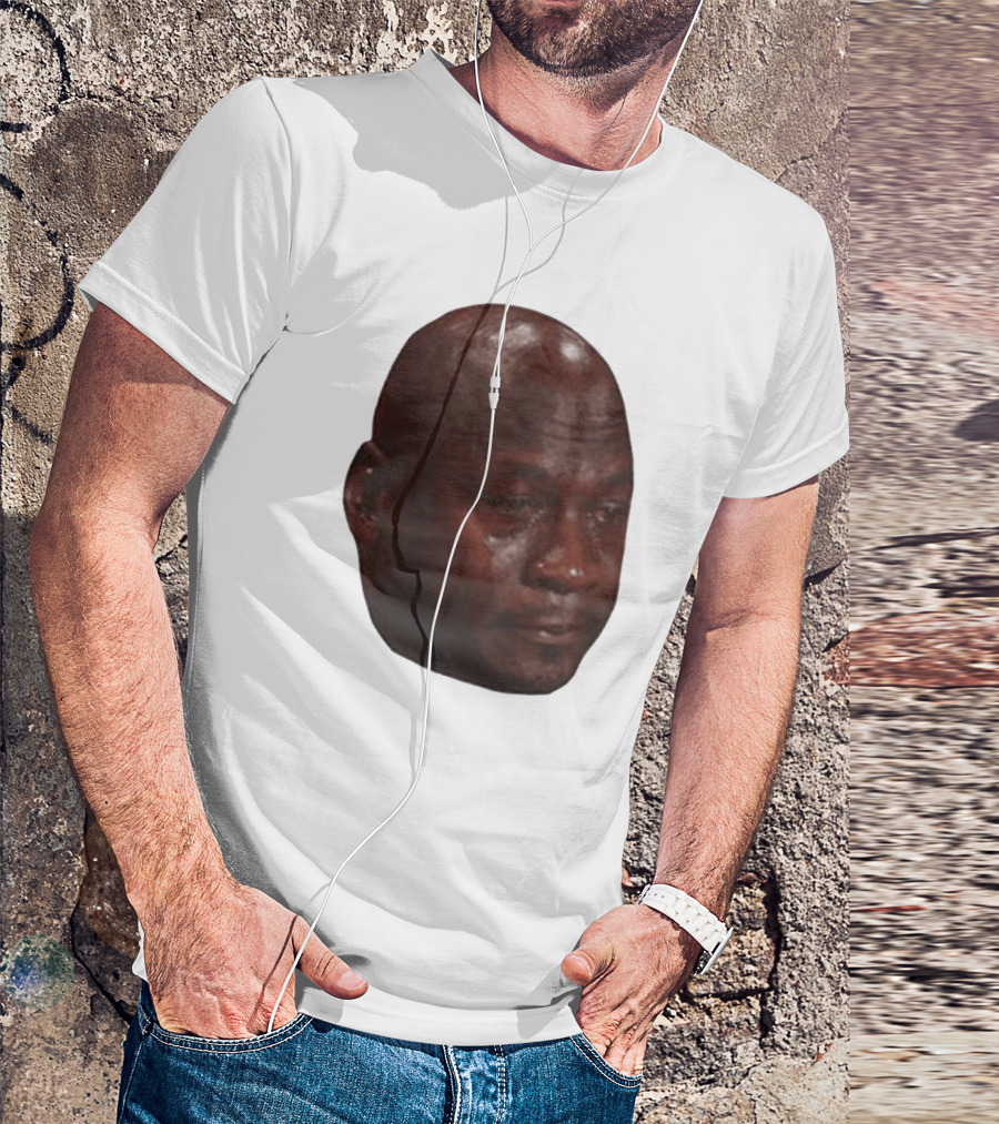 Crying Michael Jordan Meme Iconic Expression T-Shirt