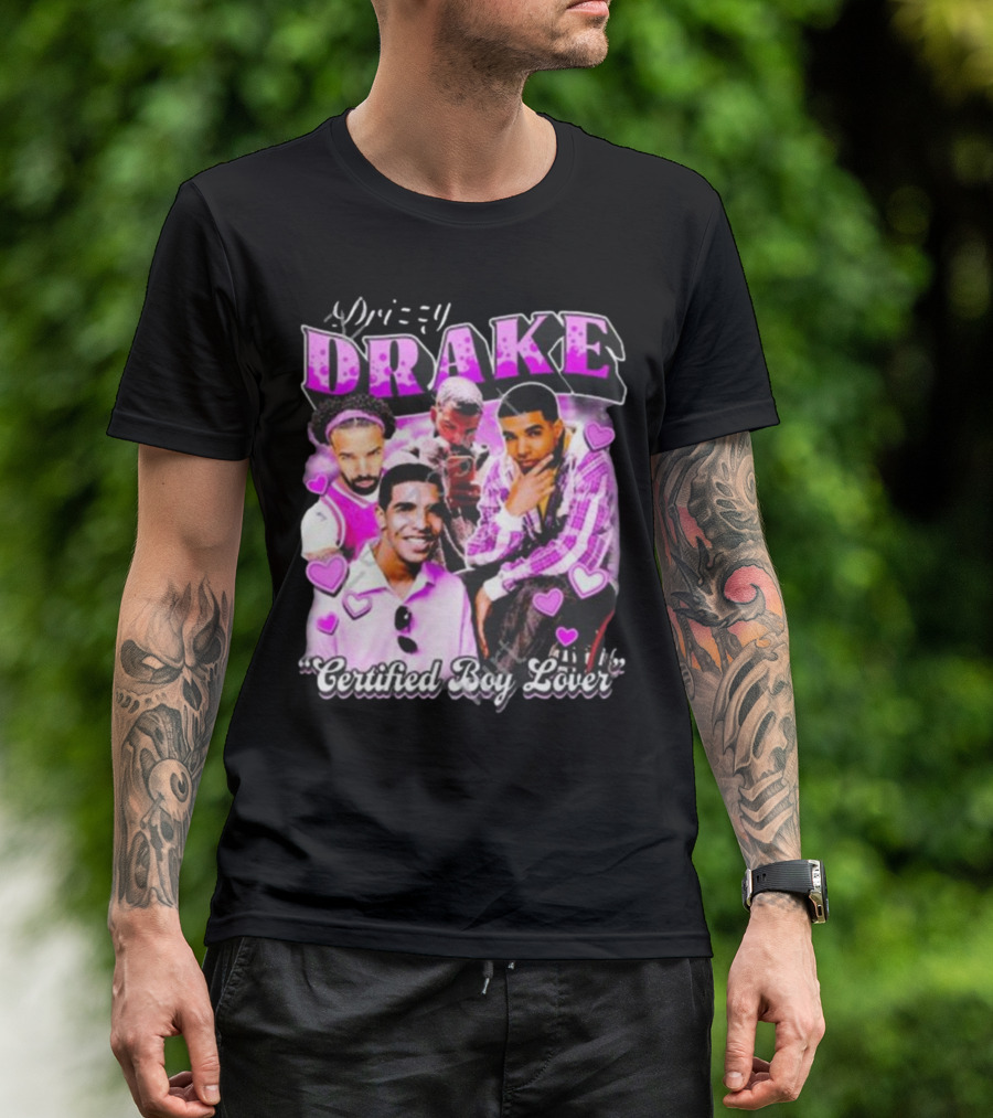 Drizzy Drake Certified Boy Lover Hearts Collage T-Shirt