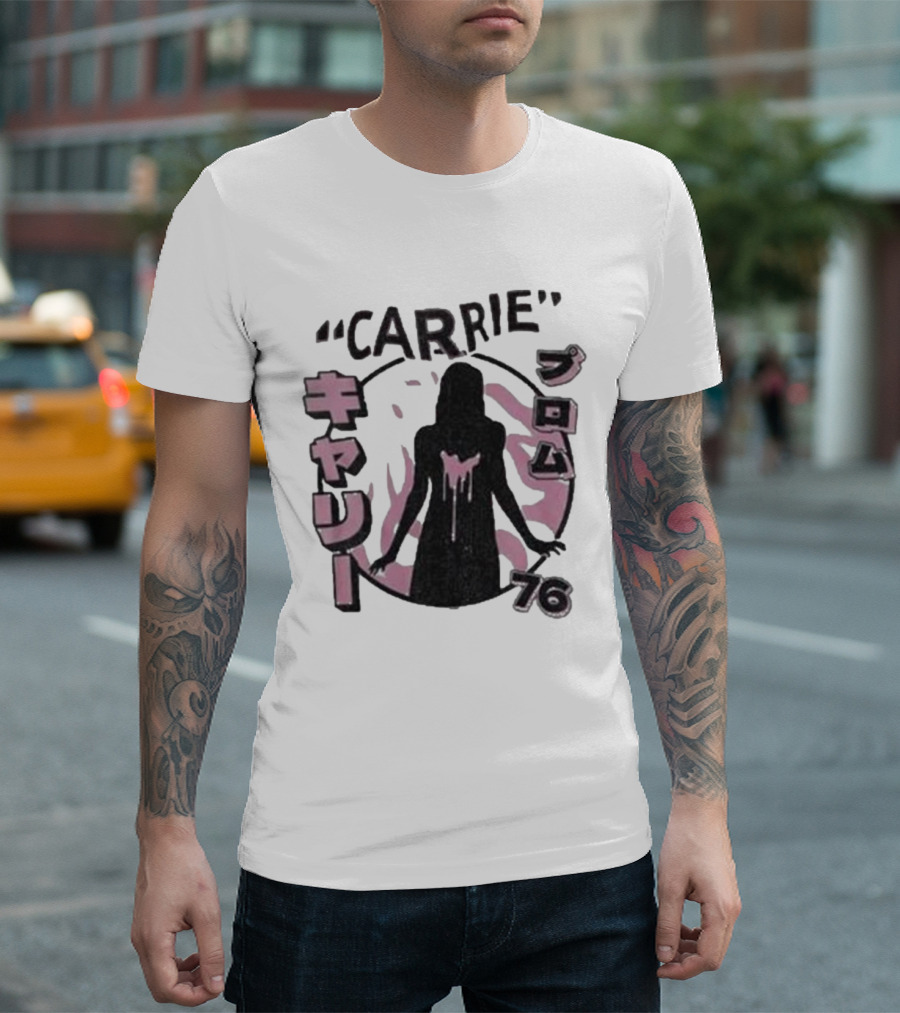 Carrie Prom 76 Japanese Text T-Shirt