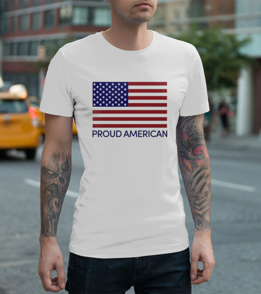 Proud American Flag USA Fox News T-Shirt