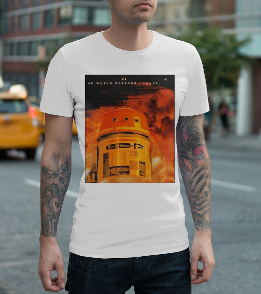 The World Forever Changes Christopher Nolan Choppenheimer 7 21 23 T-Shirt
