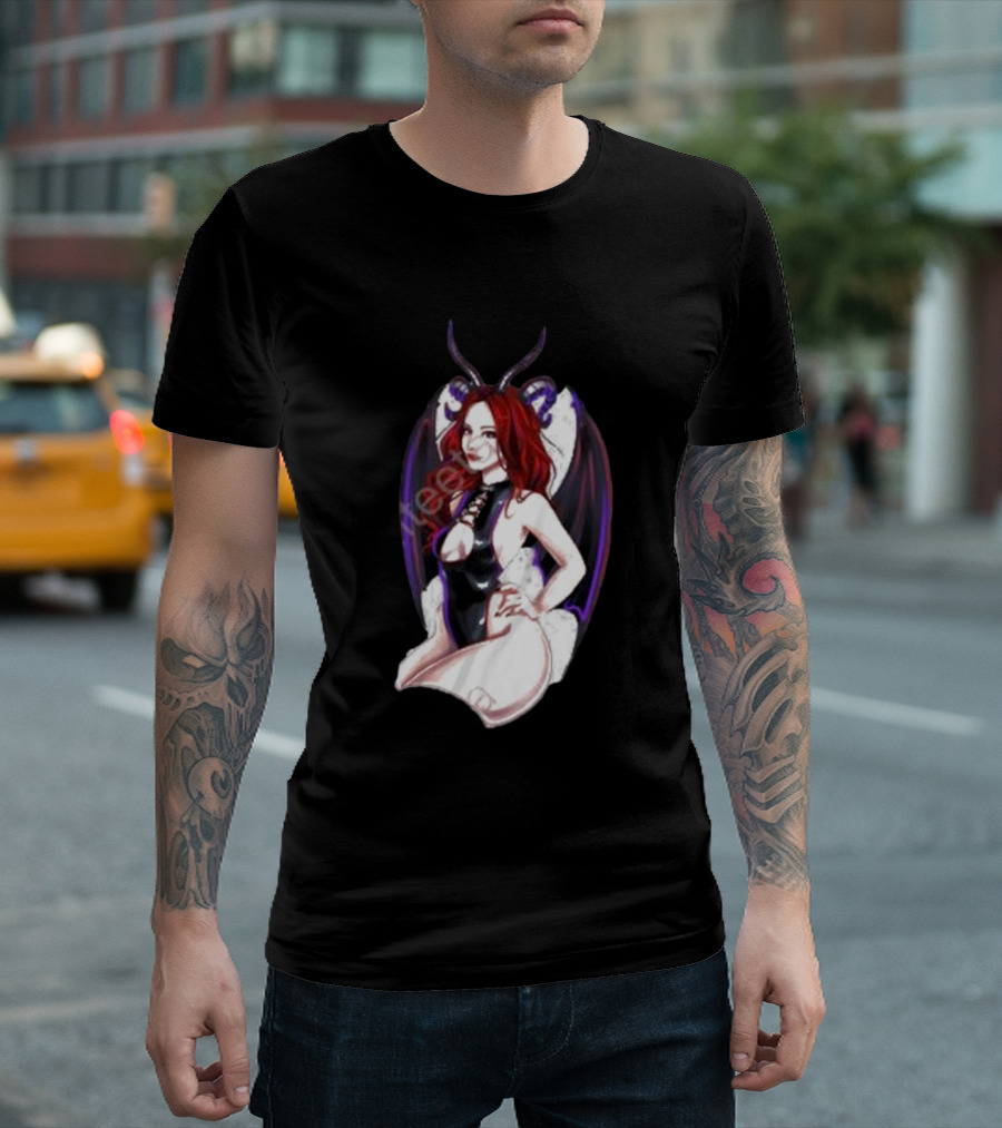 MadameDiablo Diablo Madame Demon Wings Femme Fatale T-Shirt