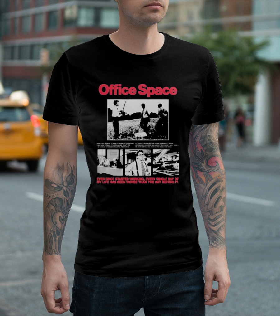 Office Space Movie Bootleg Quote and Scene Montage T-Shirt