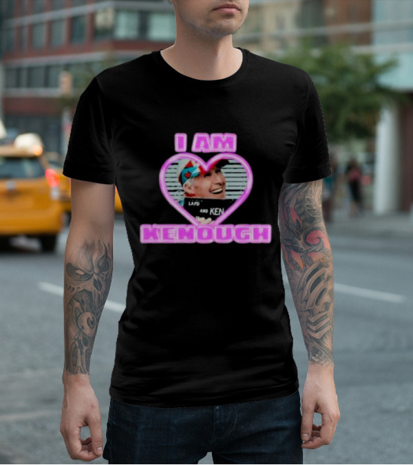 Ryan Gosling I Am Kenough Heart Ken Shirt Image T-Shirt