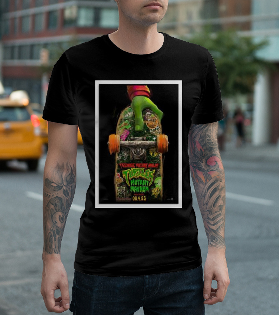 Teenage Mutant Ninja Turtles Mutant Mayhem Skateboard Movie 08.4.23 T-Shirt