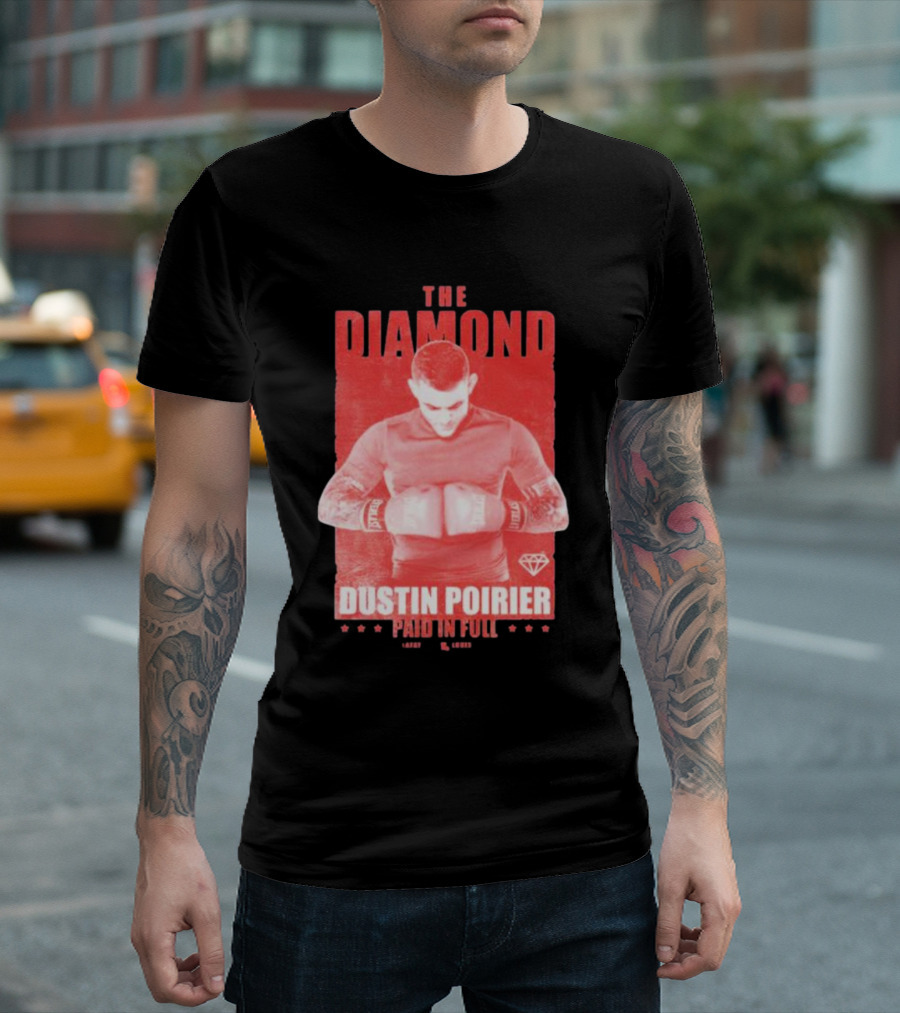The Diamond Dustin Poirier Paid In Full Diamond Boxing T-Shirt