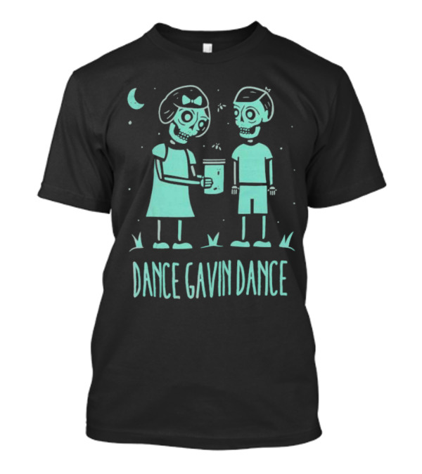 Blue Skull Dance Gavin Dance Under Moonlit Night T-Shirt