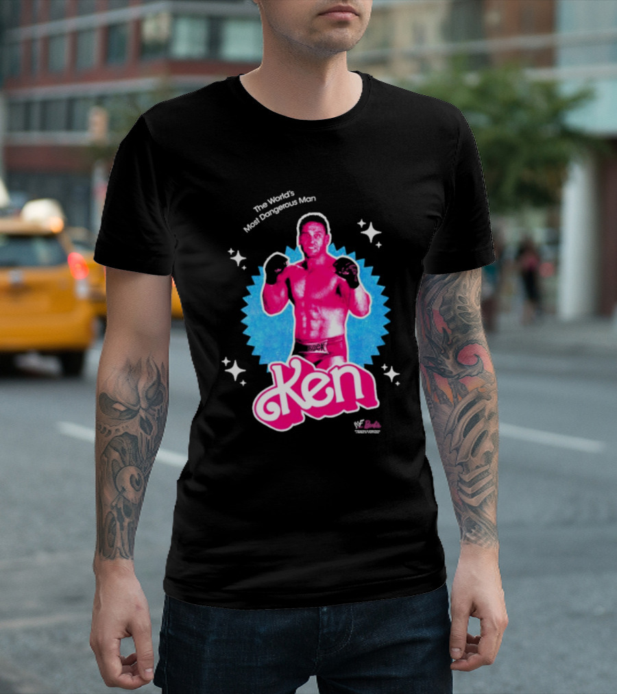 Ken The World's Most Dangerous Man Barbie WWF T-Shirt