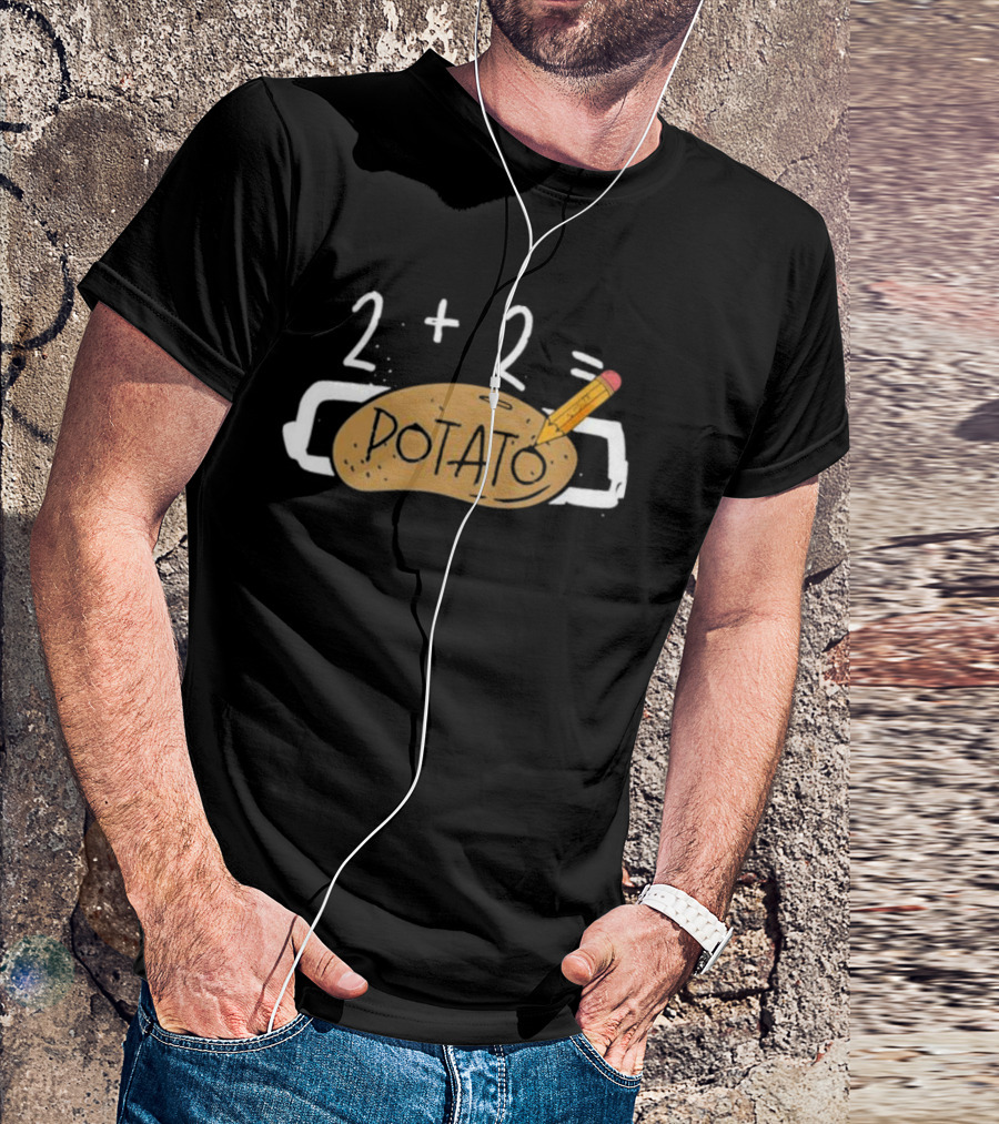 2+2 Potato Math Joke Simon Miller Dotato T-Shirt