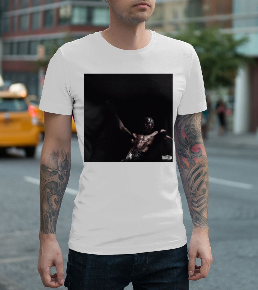 Travis Scott Utopia Album Cover Parental Advisory Explicit Content T-Shirt