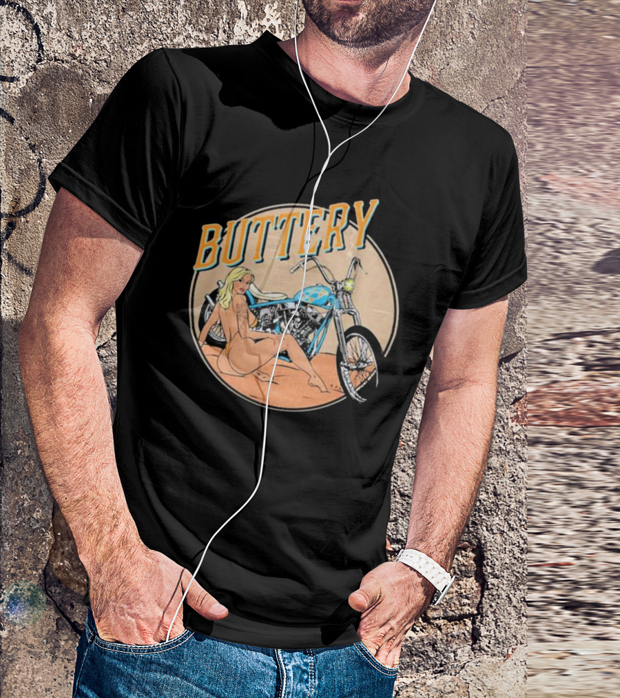 Buttery Films Del Rey Vintage Motorcycle Aesthetic T-Shirt