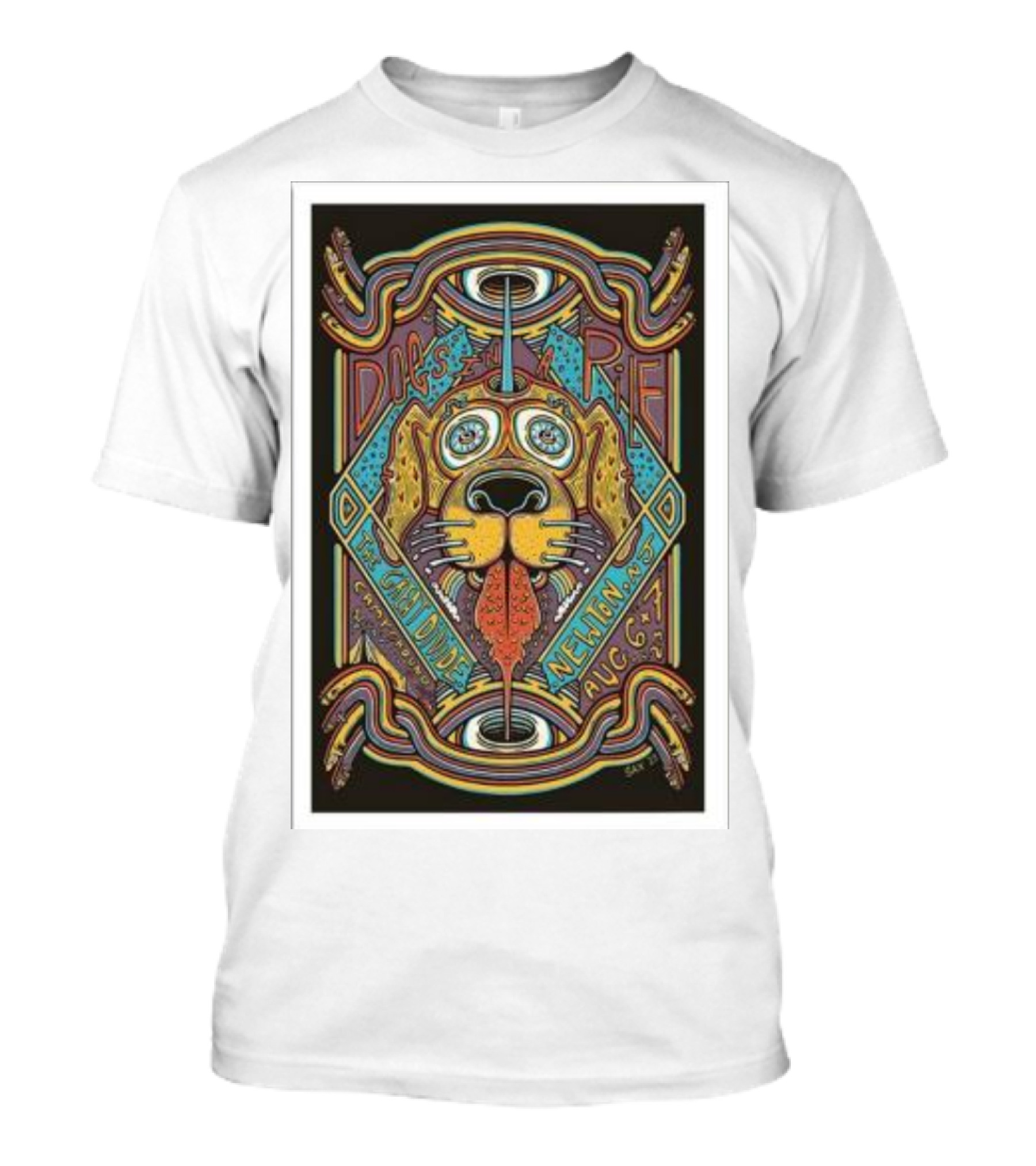 Dogs In A Pile Great Divide Campground Newton NJ Aug 6-7 T-Shirt