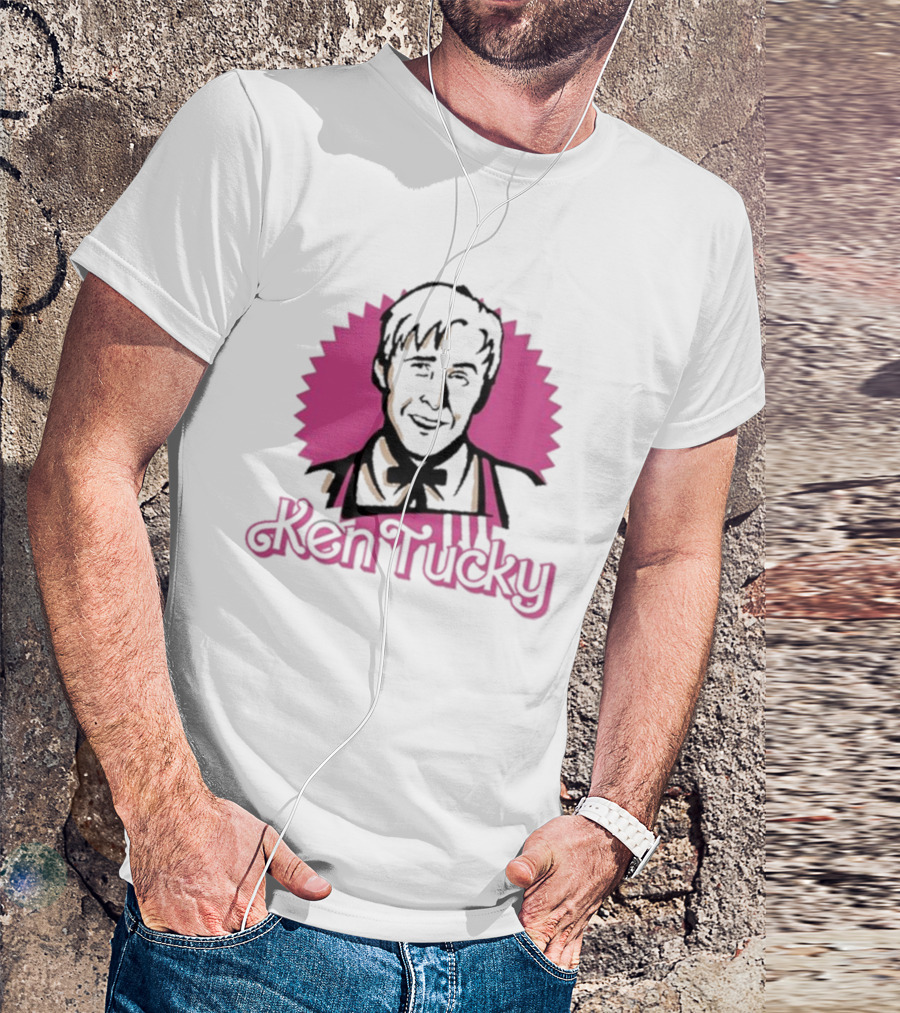 Ken Tucky Barbie Pink Starburst Style Retro Charm T-Shirt